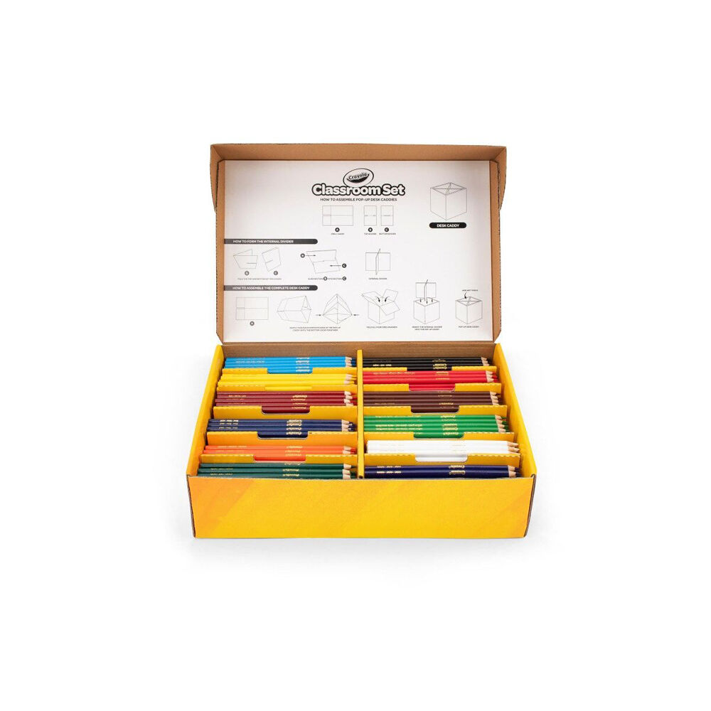 68-8030-240pc-crayola-coloured-pencils-classroom-set-colouring-tools-kids-3y
