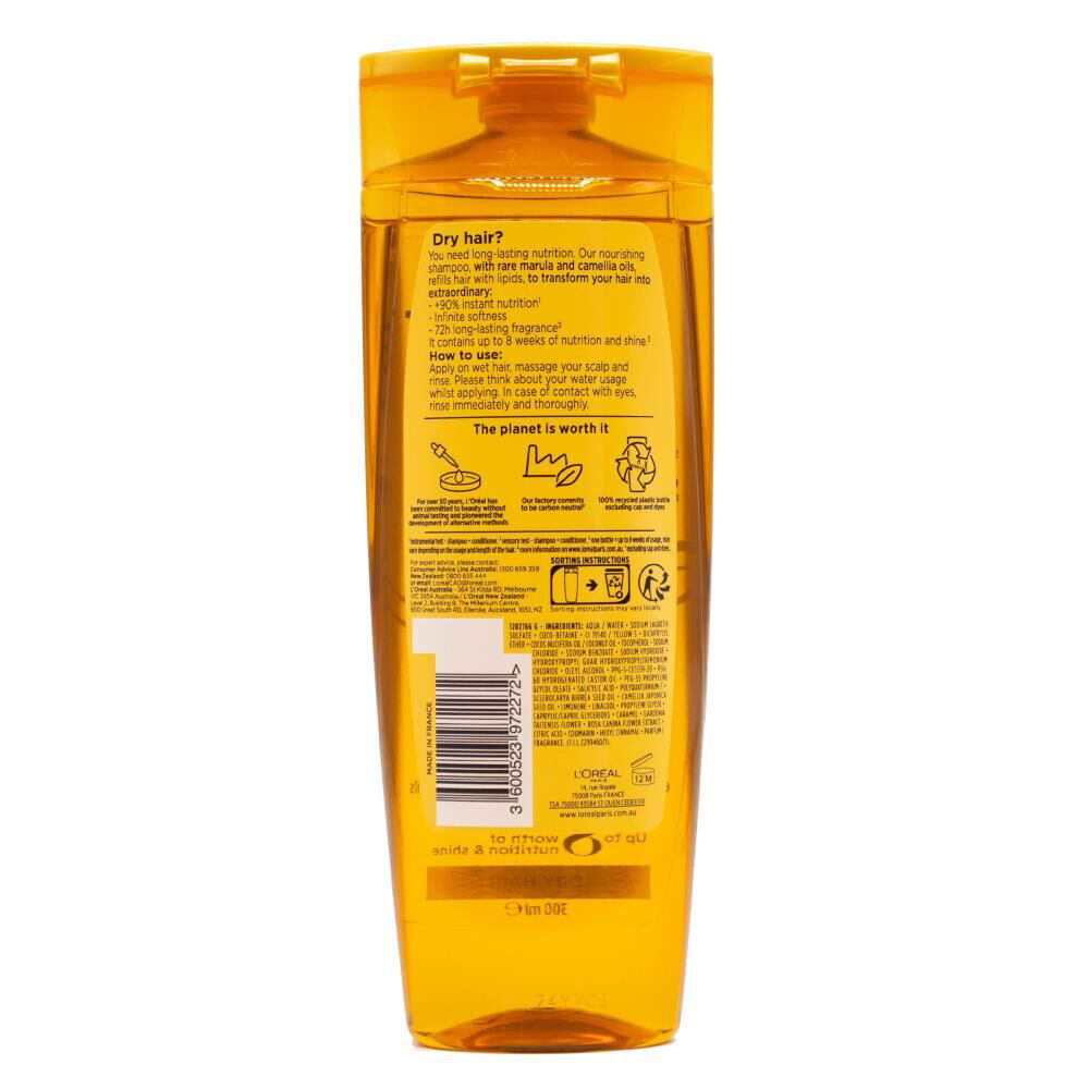 Loreal Paris Elvive 300ml Nourishing Shampoo Extraordinary Oil For Dry Hair