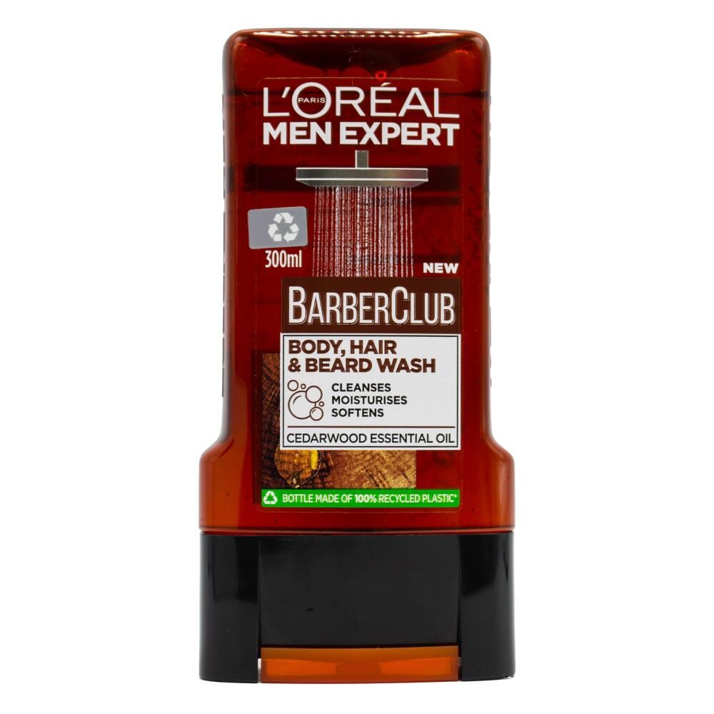 Loreal 300ml Body Hair & Beard Wash Cedarwood Essential Oils