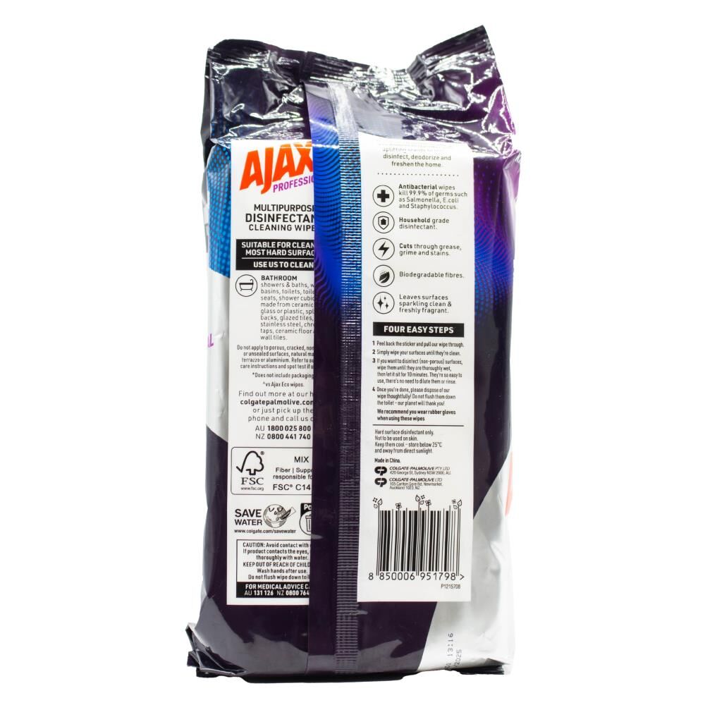 61042290-90pc-ajax-bathroom-wipes-professional-soap-scum-grime-remover