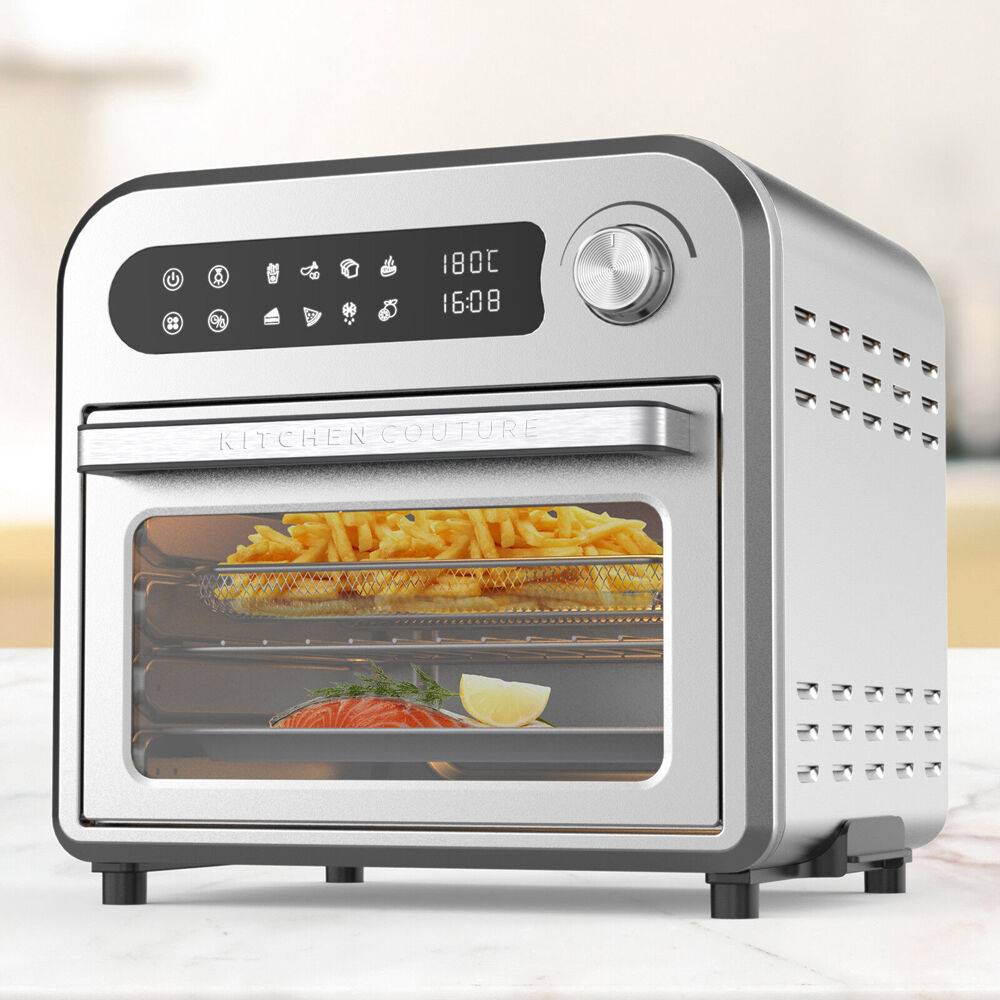 10004330-kitchen-couture-10l-stainless-steel-air-fryer-oven-33x34cm-silver