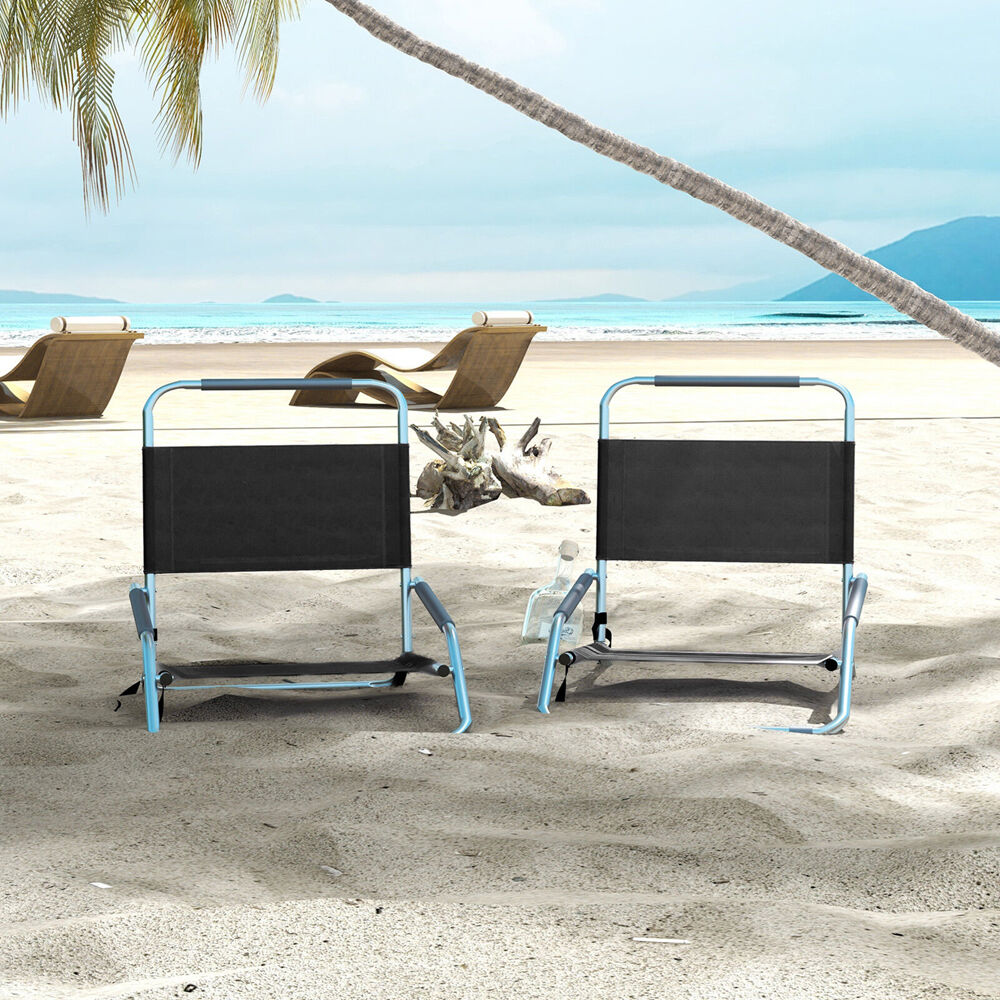 10003087-2pc-havana-outdoors-folding-beach-chair-60x65cm-vintage-black