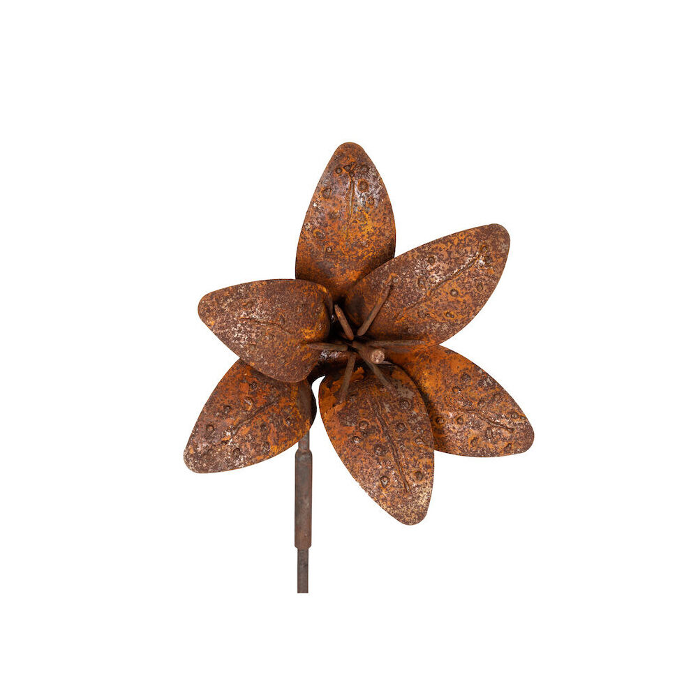 25210-a-fresco-metal-stake-lily-garden-ornament-decor-15x120cm-rust