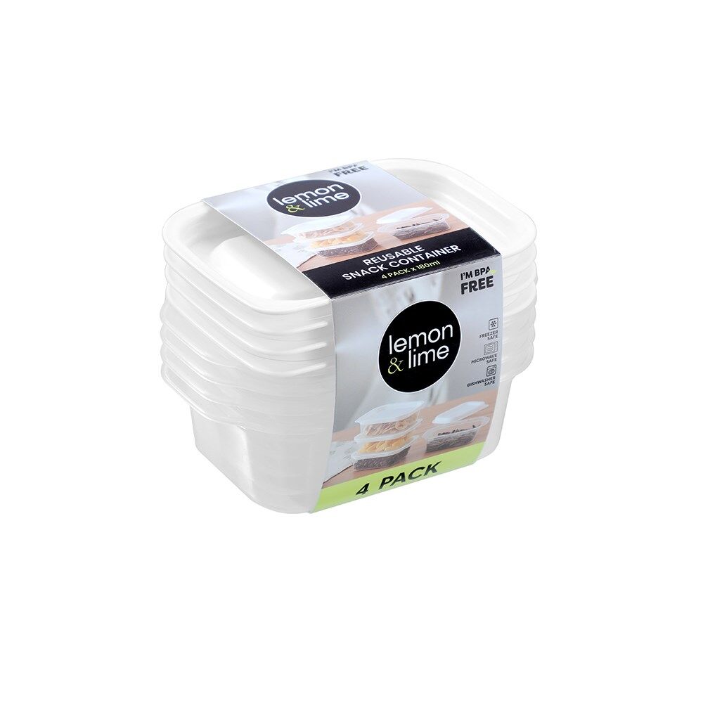 46262-4pc-lemon-lime-reusable-lunch-snack-container-portable-rectangular-180ml
