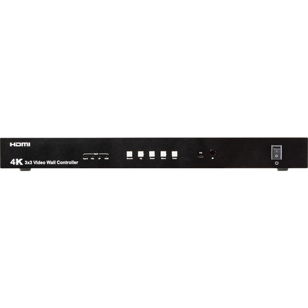 64538615-pro2-4k-3x3-video-wall-controller-processor-av-distribution-w-remote-black
