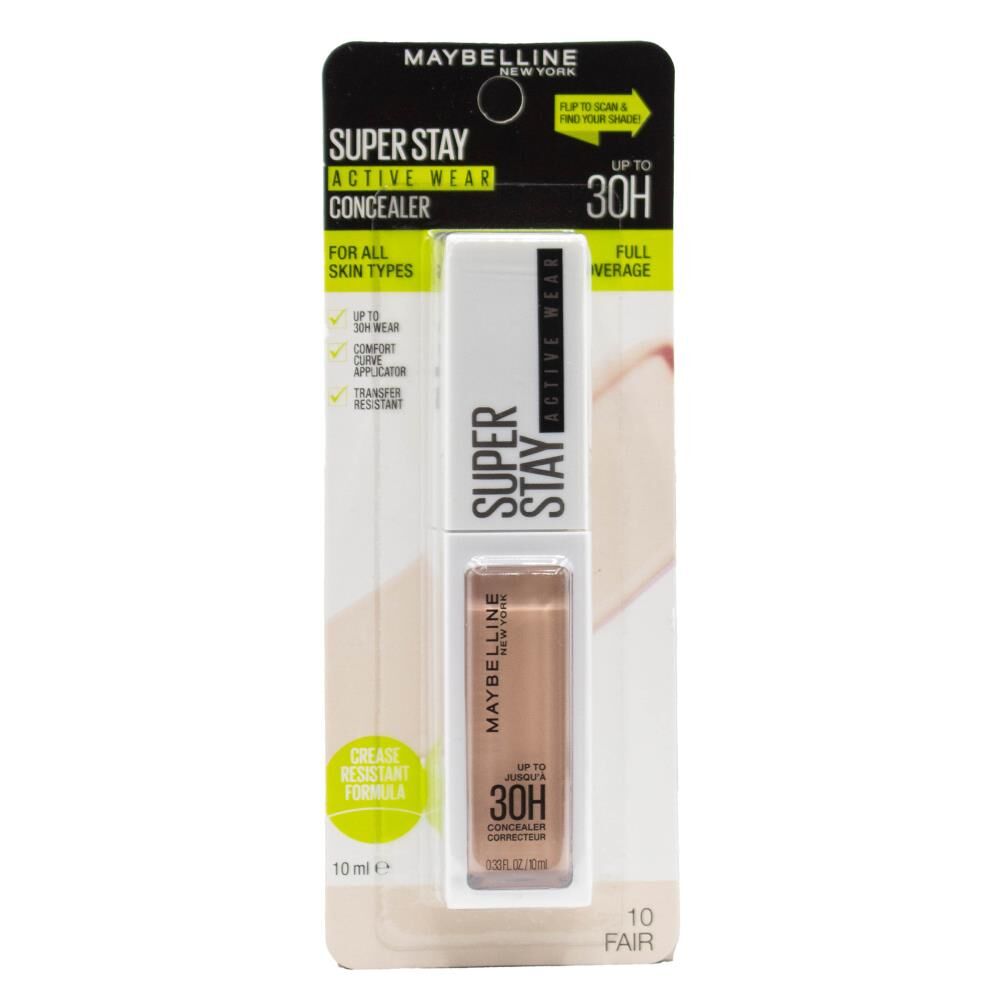 Maybelline Super Stay Active Wear 10ml Liquid Concealer Carded - 10 Fair
