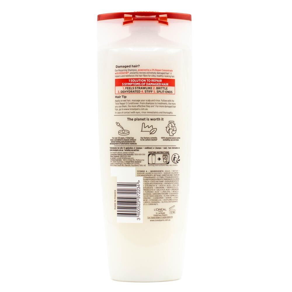 Loreal 300ml Shampoo Elvive Repairing Total 5 Damaged Hair