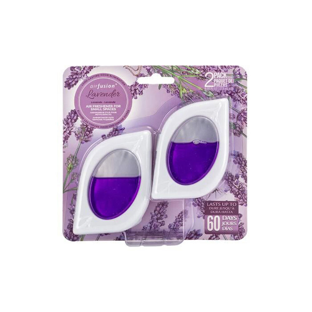 2pc Air Fusion Car Vent Clip Air Freshener 7.5ml - Lavender