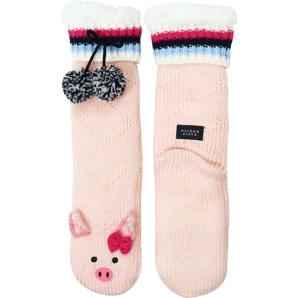 508849-wicked-sista-animal-slipper-socks-pig-one-size-pink