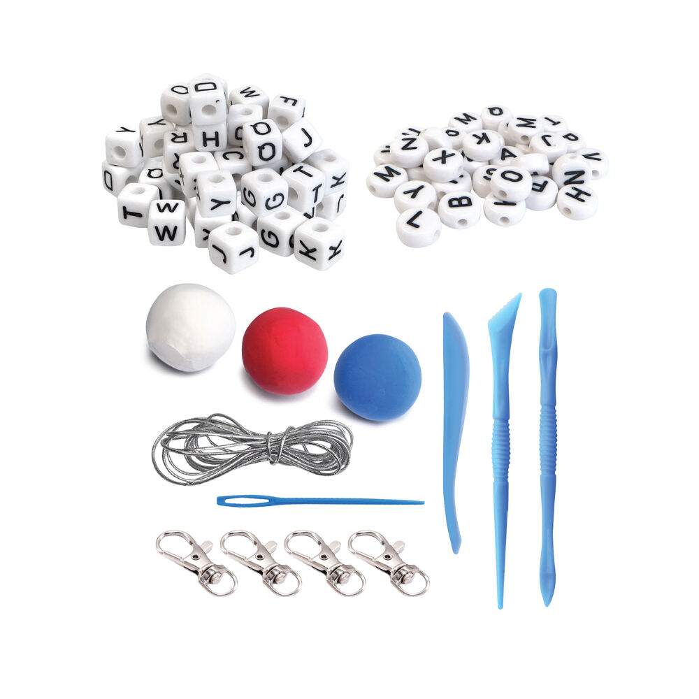 Boyle Personalized Beaded Keychains Kids DIY Craft Kit