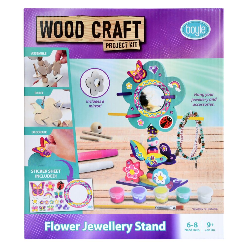 87100-boyle-wood-craft-project-kit-flower-jewellery-stand-kids-diy-9y