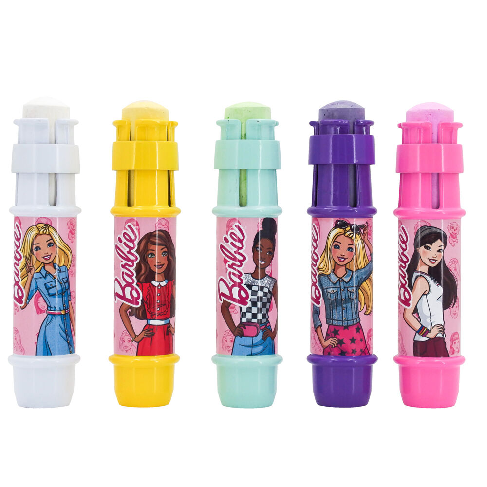 320497-5pc-barbie-jumbo-chalk-holders-w-chalk-kids-outdoor-toy-3y