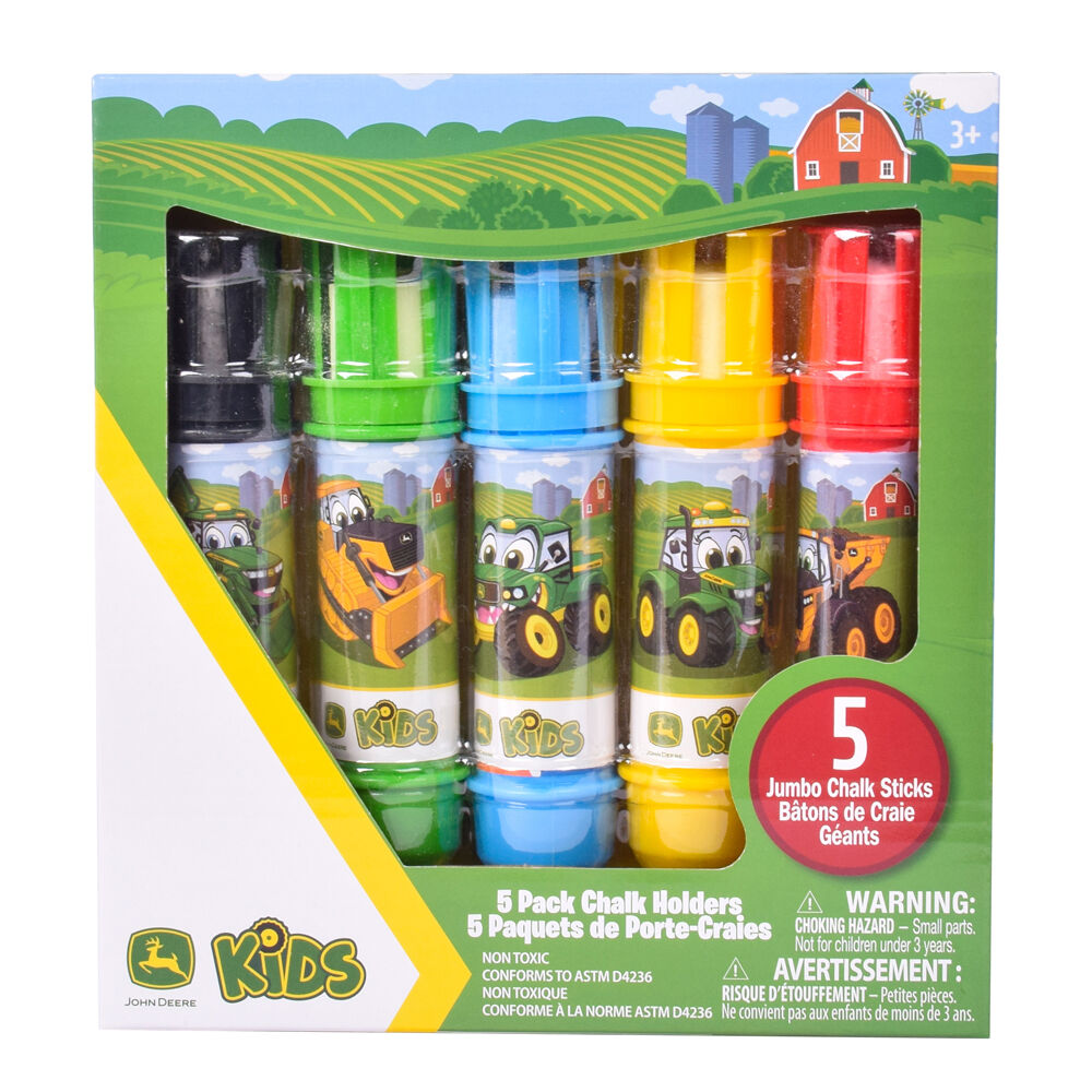 470304-5pc-john-deere-jumbo-chalk-holders-w-chalk-kids-outdoor-toy-3y