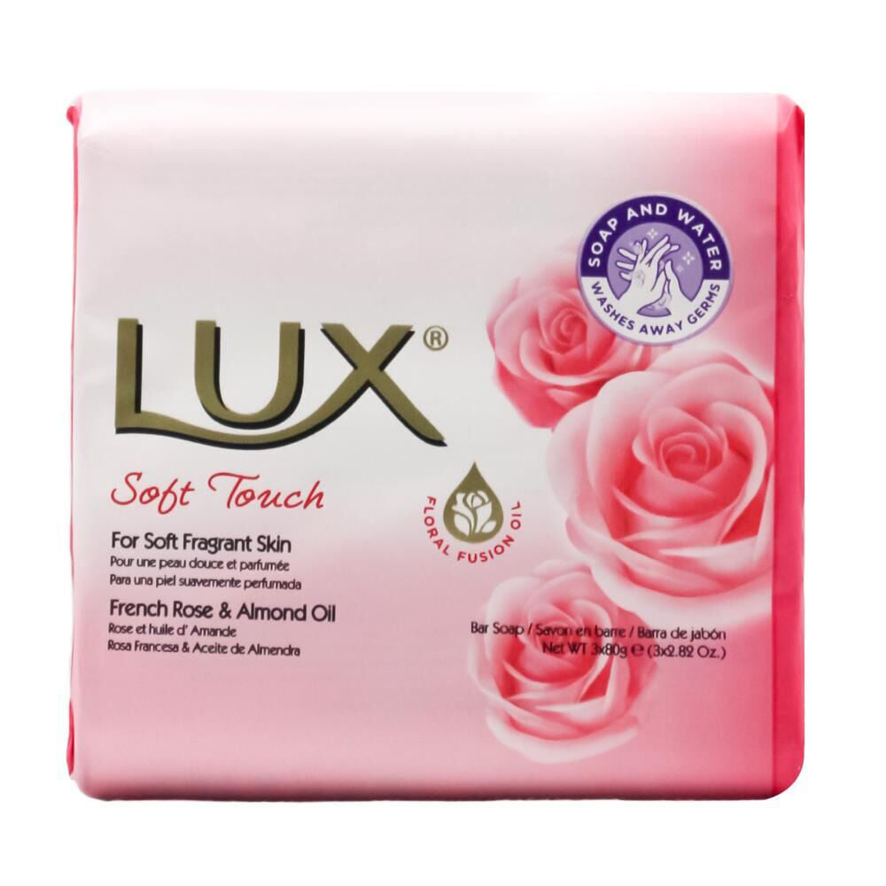Lux 3pc Lux 80g Scented Soap Bar Soft Touch Moisturising/Nourishing Care (16 Pack) — image 2
