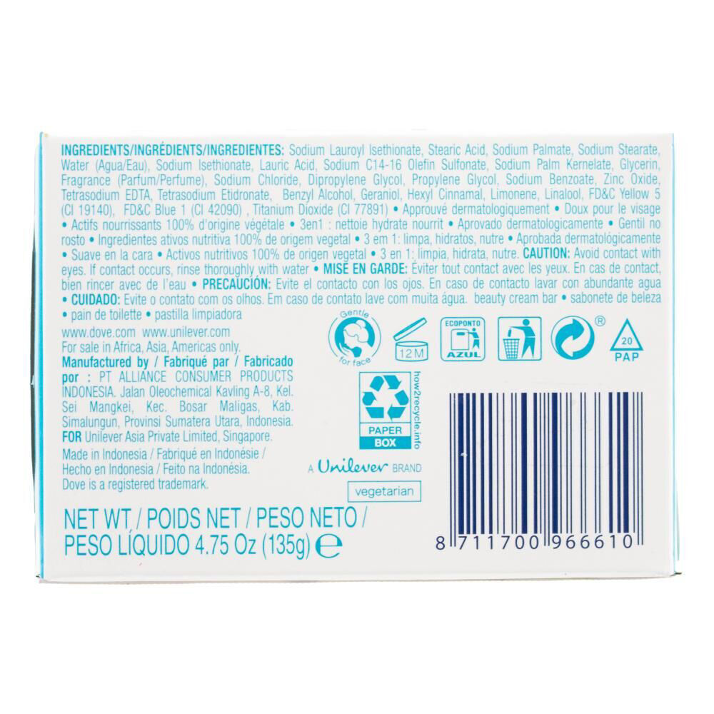 Dove 16PK Beauty Cream Bar Blue Fig Orange Blossom Scent Restoring Soap Pack 135g — image 3