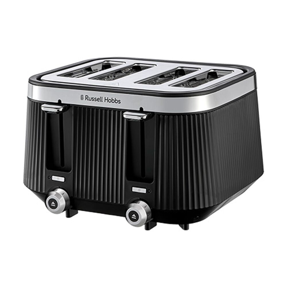 Russell Hobbs Bronte 4 Slice Toaster Family Large Capacity Black