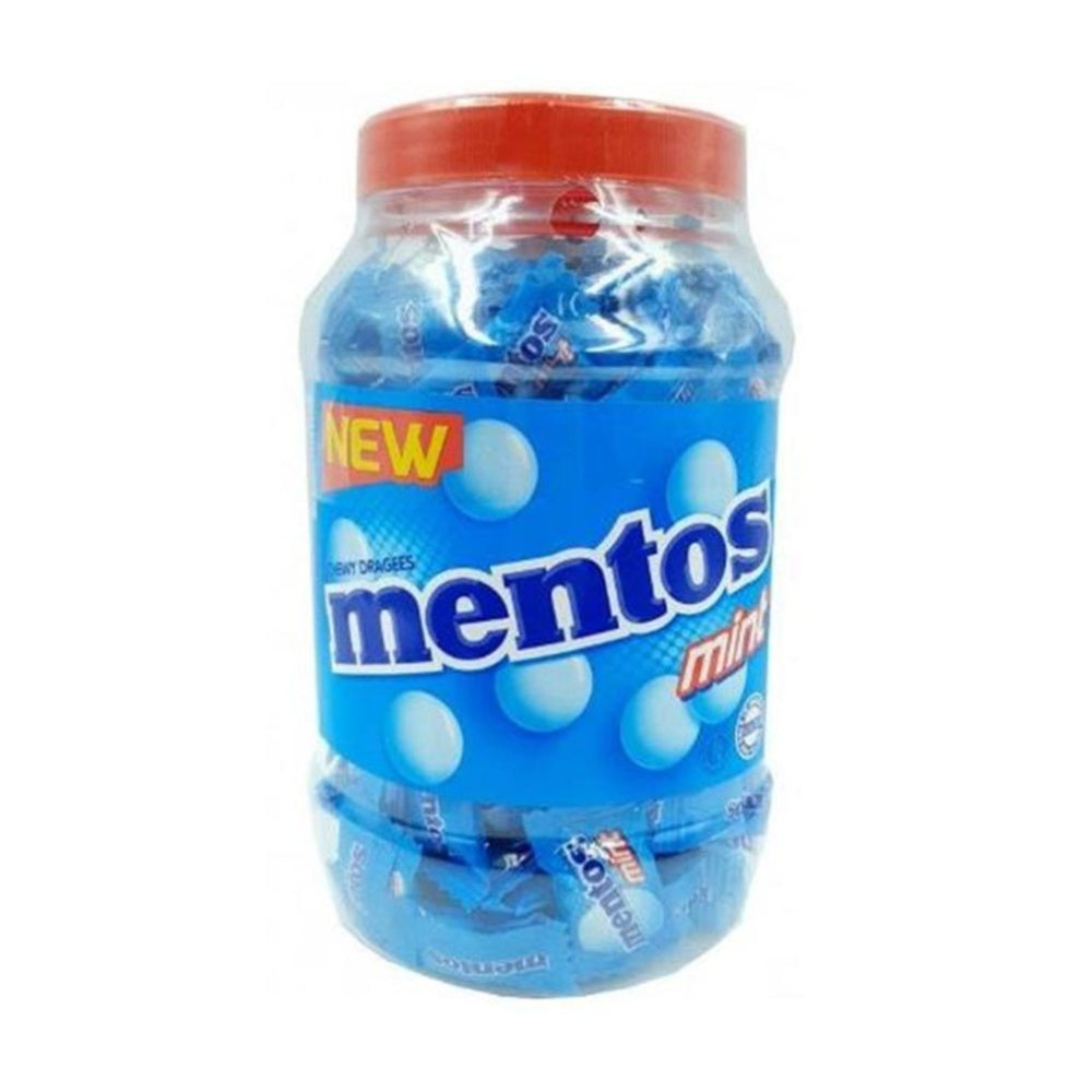 Mentos Mini Mint Breath Mints Jar w/ Resealable Lid 540g