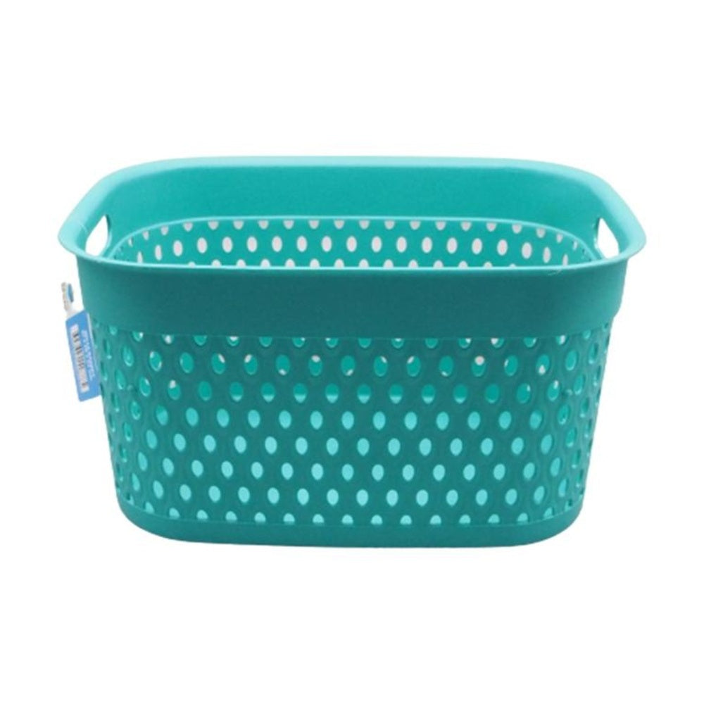 Braz Home Organisation Plastic Storage Belle Basket Rect 33x23x18cm Assorted