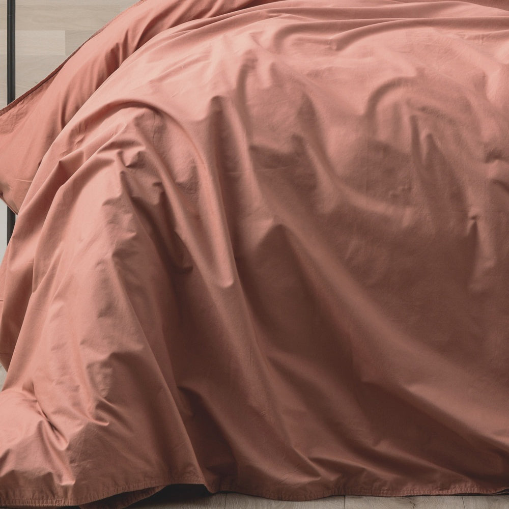 Renee Taylor Helena Queen Bed Vintage Stone Washed Quilt Cover Redwood — image 3
