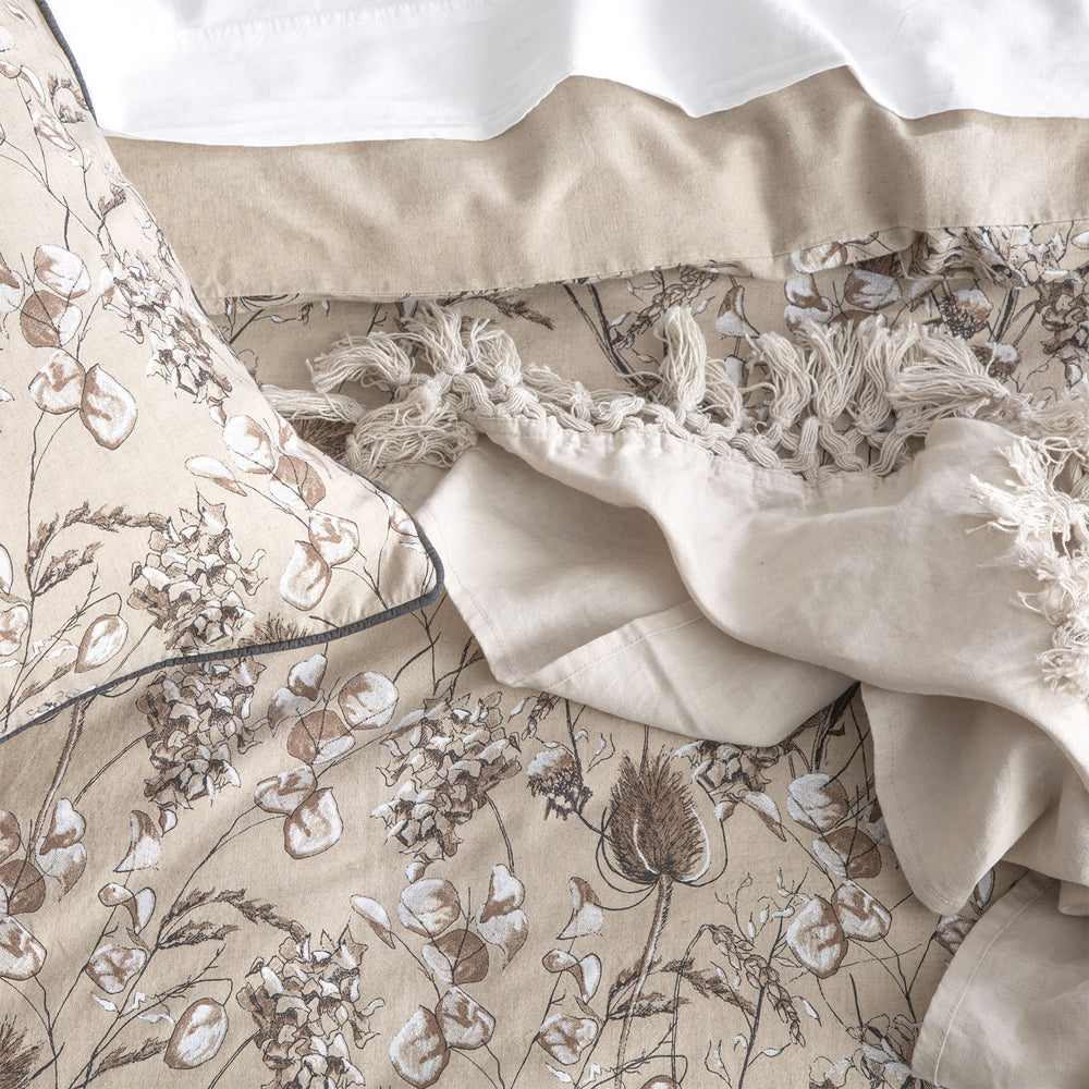 Renee Taylor Cavallo 65x65cm French Linen European Pillowcase - Bushland — image 4