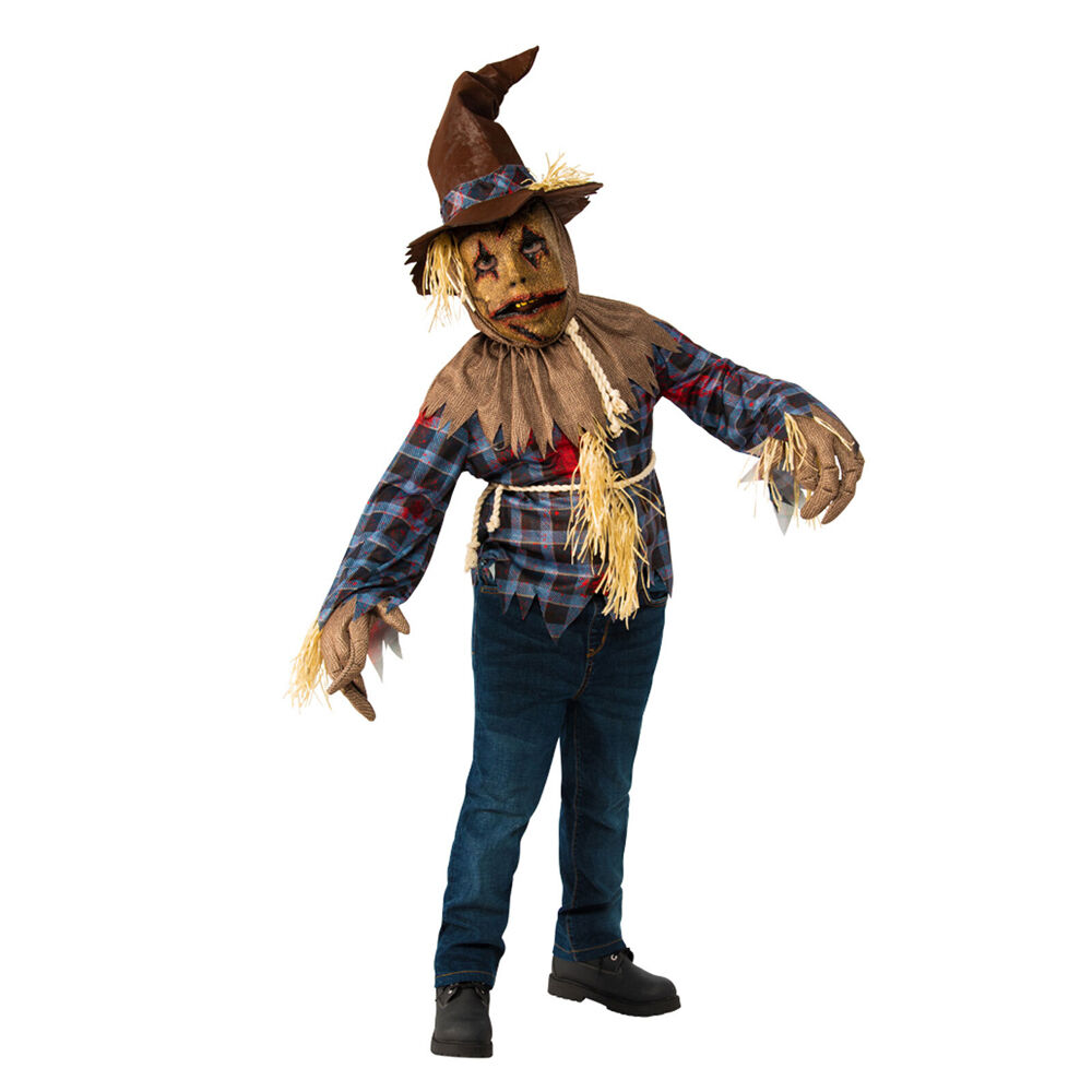 Rubies Scarecrow Boys/Kids Dress Up Halloween Party Costume Scary Outfit — L