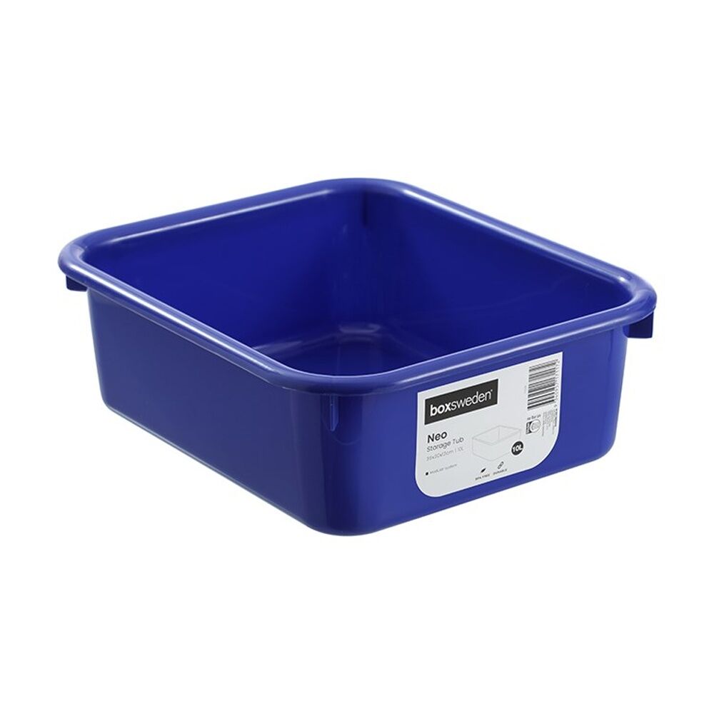 Boxsweden Neo Storage Tub 10L 36x30x12cm Home Organisation Assorted (10 Pack) — image 2
