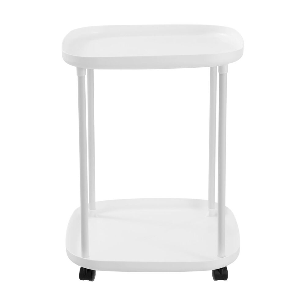 Boxsweden Luno 2 Tier Side Table w/ Wheels 39x39x50cm Durable Design Assorted — image 3