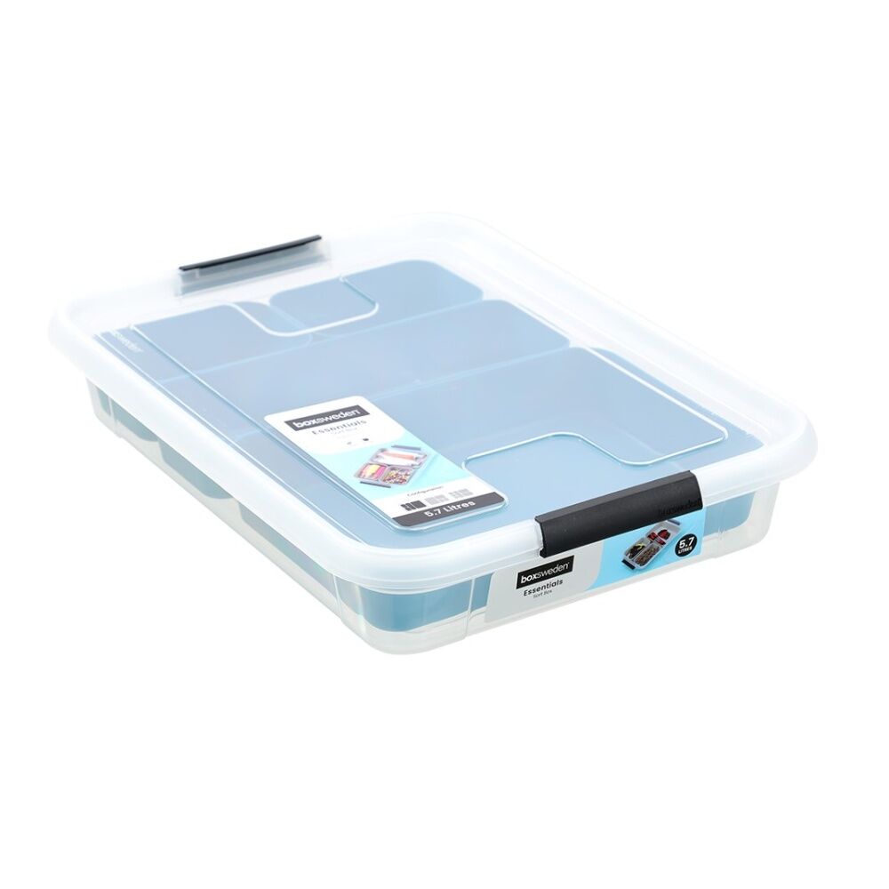 Boxsweden Essentials Sort Box Including Trays 5.7L Home Organisation Assorted