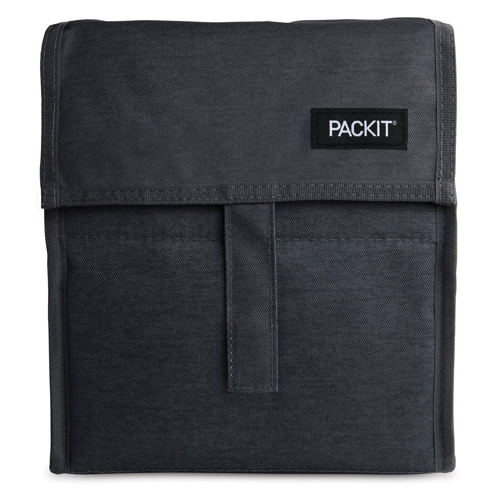 Packit Freezable Polycanvas Lunch Bag Food Storage Rect 29.5cm Charcoal Grey — image 2
