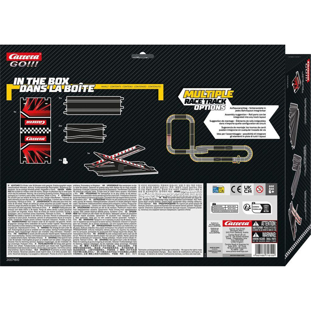 Carrera 4.5x39x15.5cm Seesaw Extension Pack - Set, 7 Straight & 2 Chicane Track — image 3
