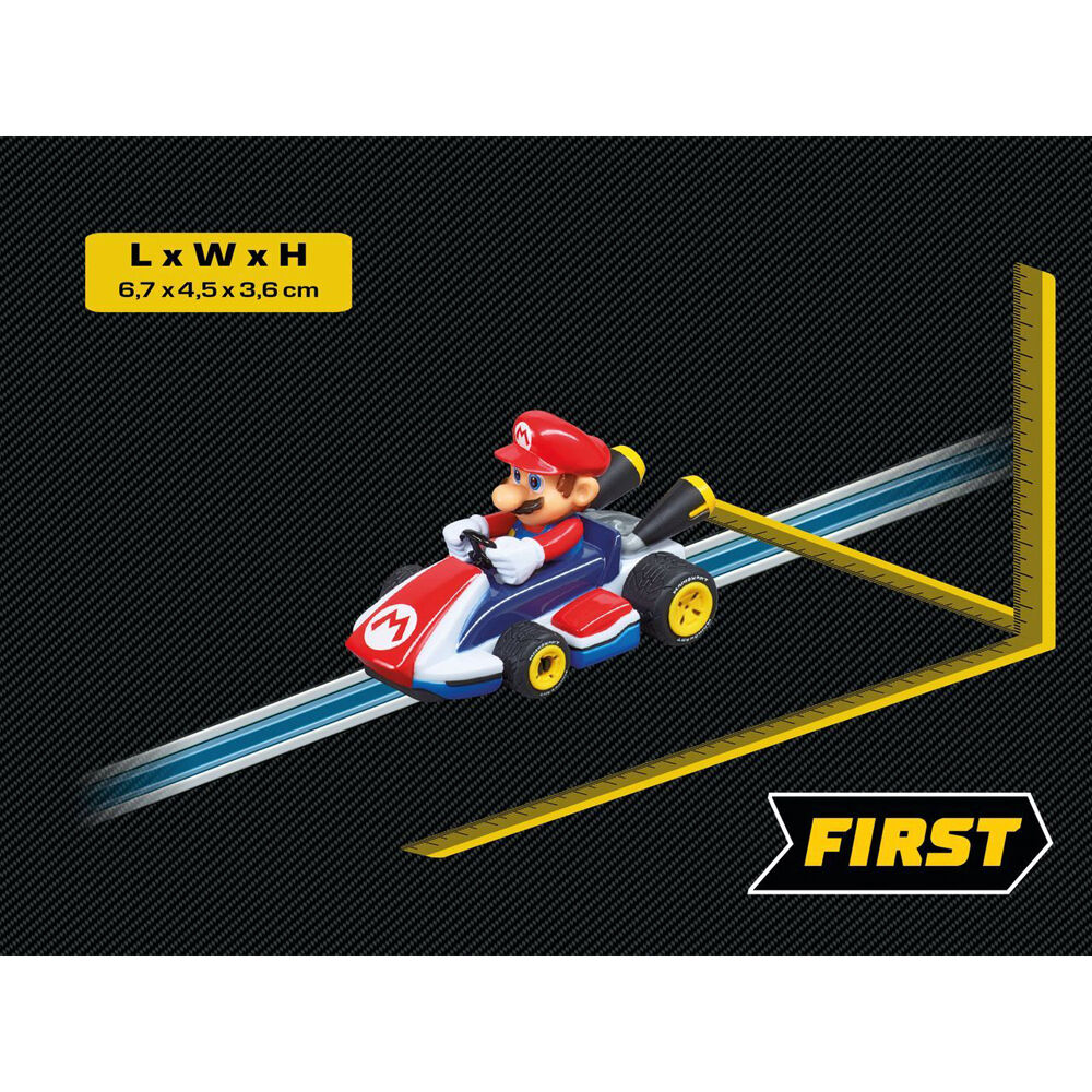 Carrera First Mario-Kart Slot Car Kids Racing Toy 1.50 Scale Mario 1Pc — image 2