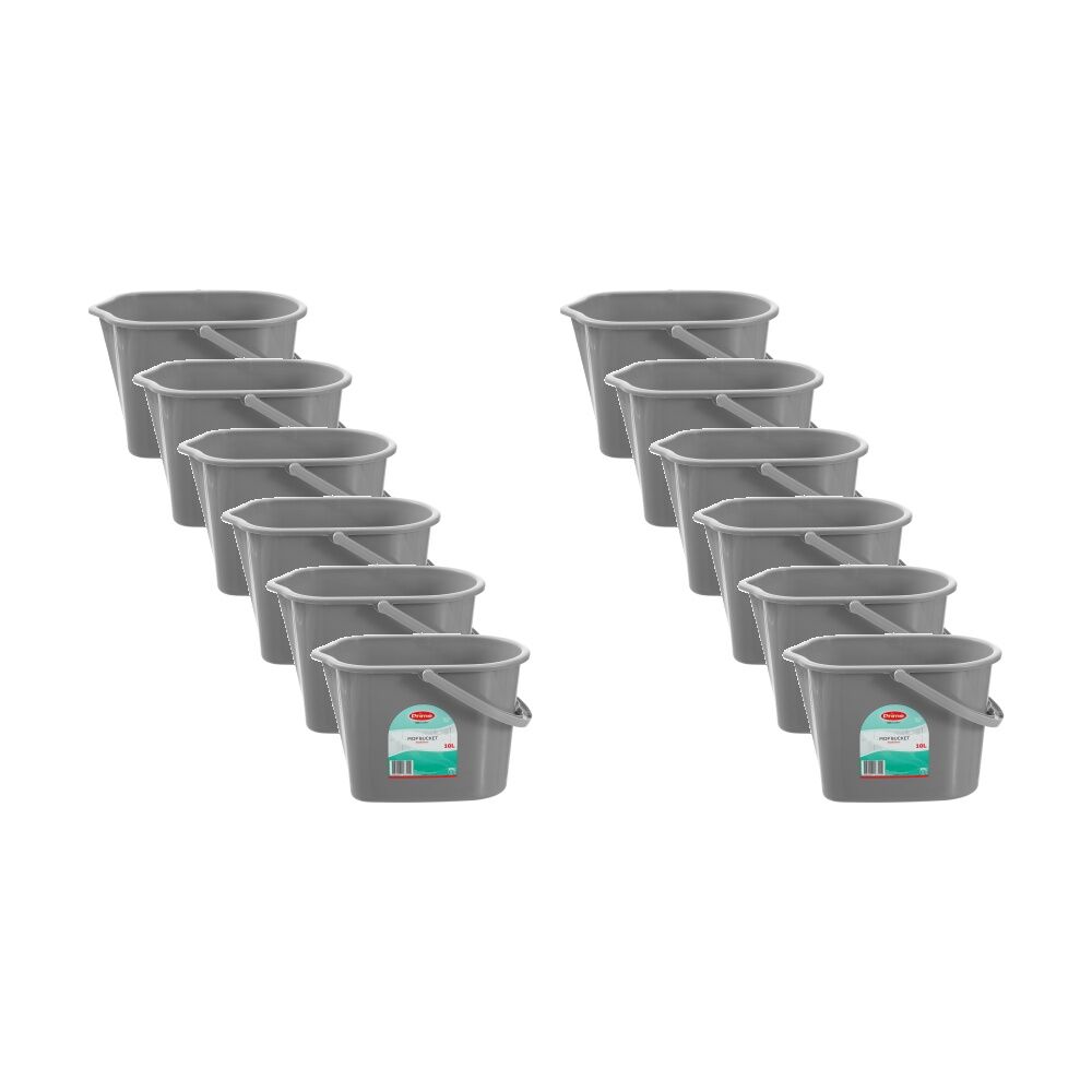 Boxsweden Prime Mop Bucket 10L 35x24x24cm for Cleaning Assorted (12 Pack)