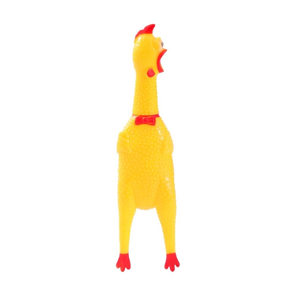 Paws and Claws Squawking Vinyl Chicken 28cm Squeezy Interactive Play Toy — image 3