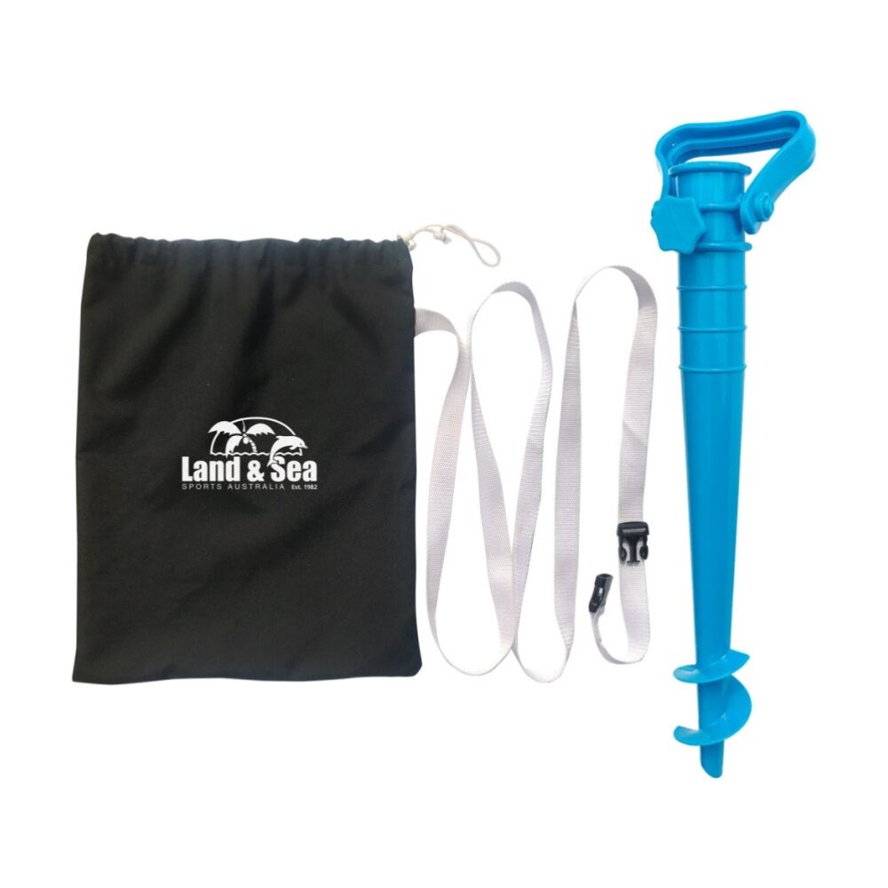 Land & Sea Sports Australia Land & Sea Sports Sand Screw Bag Set/Kit for Beach Umbrellas Blue (2 Pack) — image 2