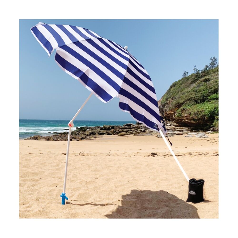 Land & Sea Sports Australia Land & Sea Sports Sand Screw Bag Set/Kit for Beach Umbrellas Blue (2 Pack) — image 3
