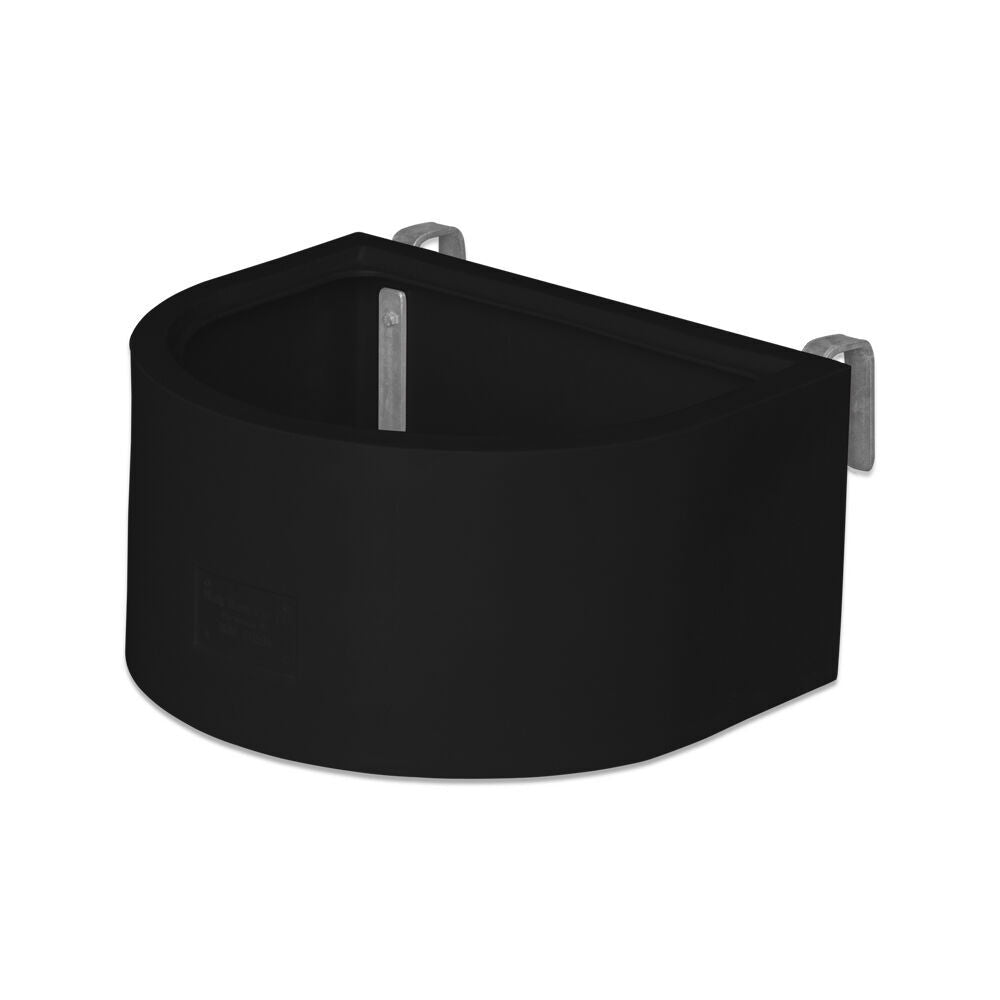 Agboss 45L Black D Shape Horse Sables and Paddock Fence Feeder