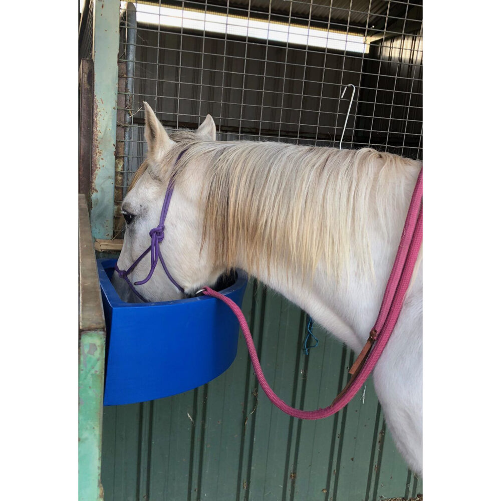 Agboss 45L Purple Corner Shape Horse Stables and Paddock Fence Feeder — image 2