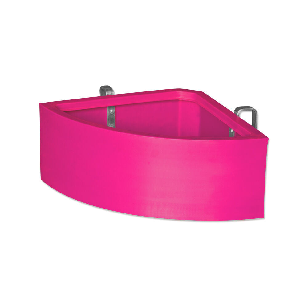 Agboss 45L Pink Corner Shape Horse Stables and Paddock Fence Feeder