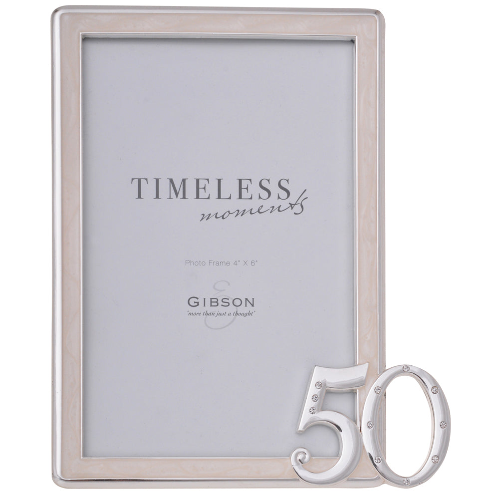 78649-gibson-gifts-diamond-50-photo-frame-4x6-rectangle-silver