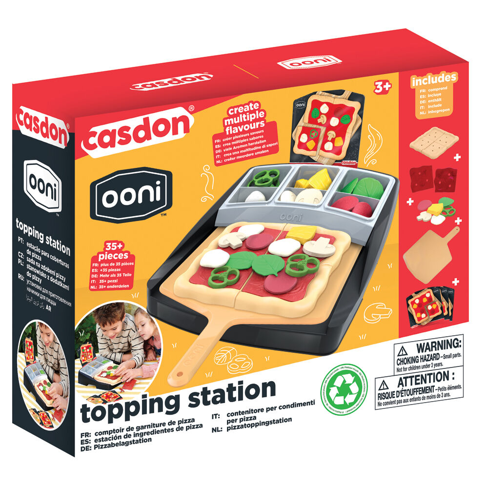 Casdon Kids Children 3y+ Interactive Role-play Toy Ooni Pizza Topping Station — image 6