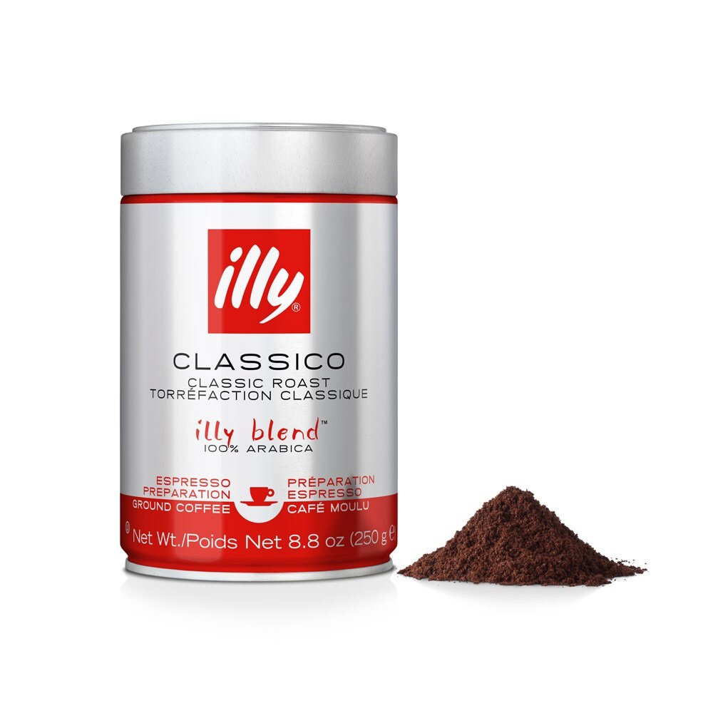 Illy 250g Classico Espresso Arabica Ground Coffee Classic Roast/Sweet Notes (3 Pack) — image 2
