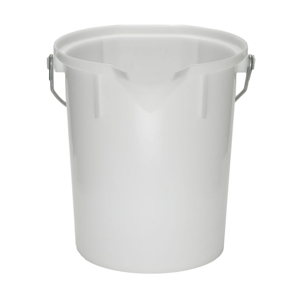 Agboss 25L White PourMaxx Durable Industrial Measuring Bucket