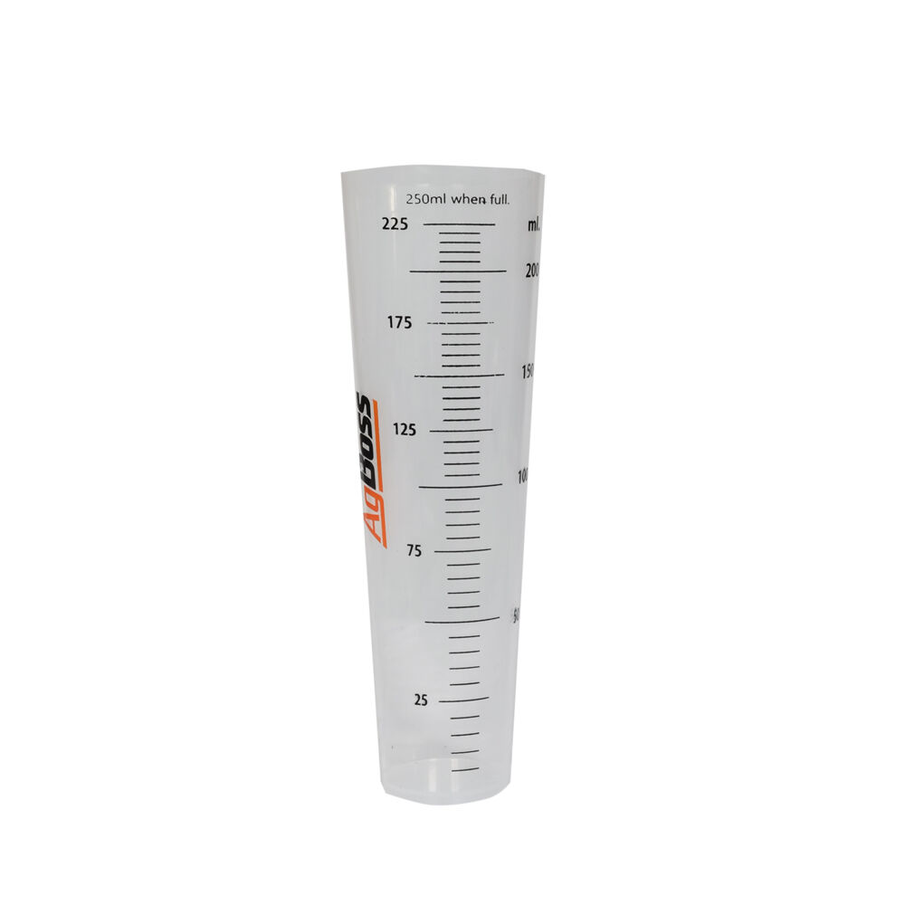 Agboss PourMaxx Chemical Resistant Measuring Cylinder With Logo 250ml Clear; (5 Pack) — image 2