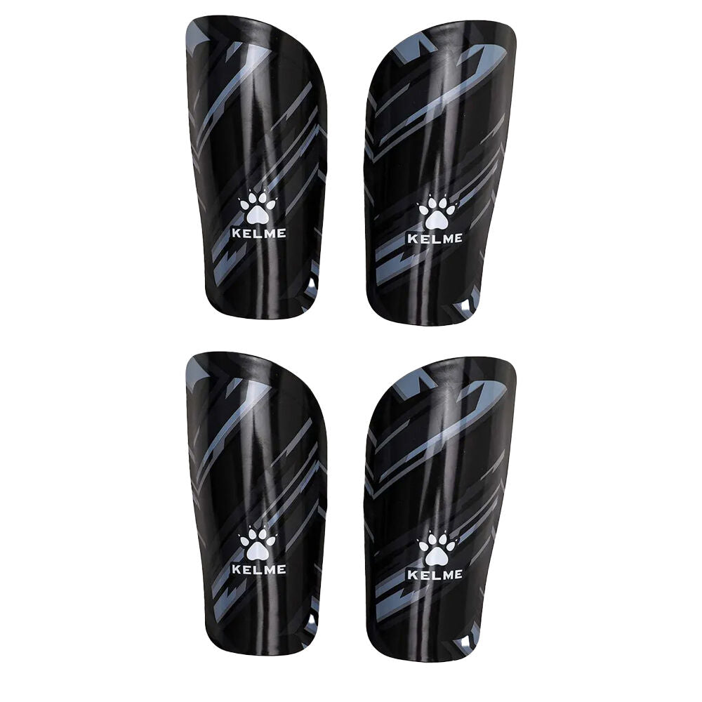Kelme Shin Pads/Leg Protection for Soccer/Football Kids/Adults Medium Black (2 Pack)