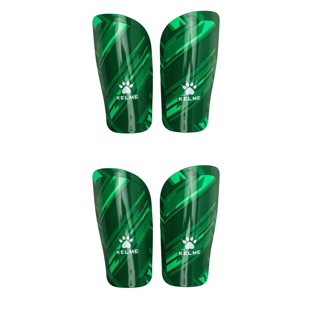 Kelme Shin Pads/Leg Protection for Soccer/Football Kids/Adults Medium Green (2 Pack)