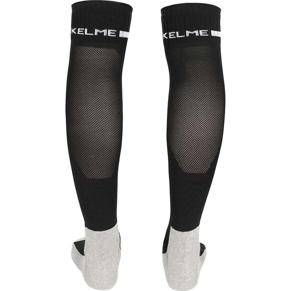 Kelme Sport Size US1-5 Black/White Kids Full Length Football Soccer Socks — image 3