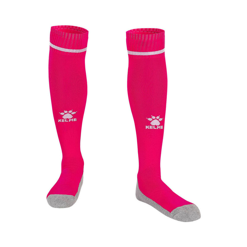 Kelme Sport Size US6-11 Rose/White Full Length Football Soccer Socks