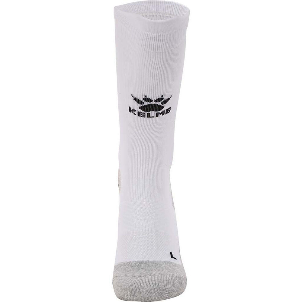 Kelme Sport Mid-Length Football Soccer Grip Socks Anti Slip White/Black — image 2