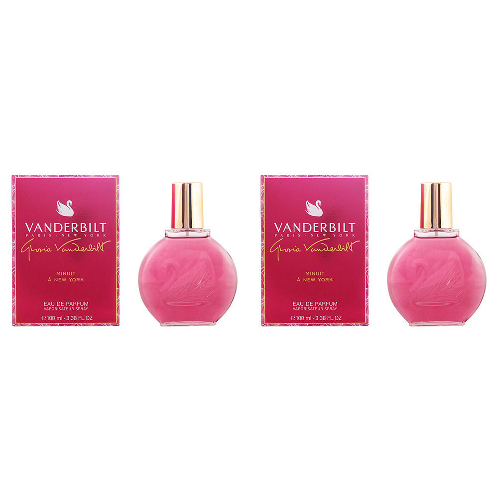 Gloria Vanderbilt Minuit 100ml Women Eau de Parfum Fragrance/Spray/Perfume (2 Pack)