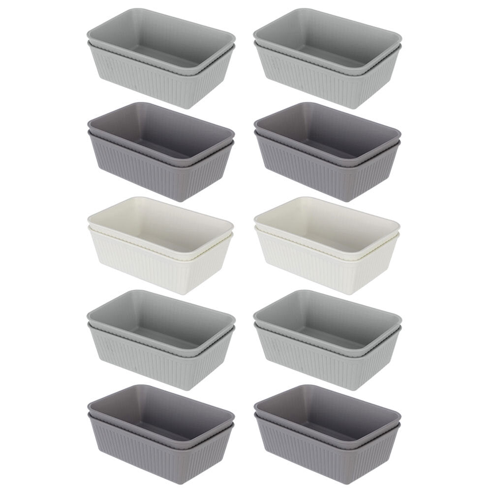 Boxsweden Box Sweden 17cm Kaia Storage Trays Home/Room Desk Organiser Holder Assorted (20 Pack)
